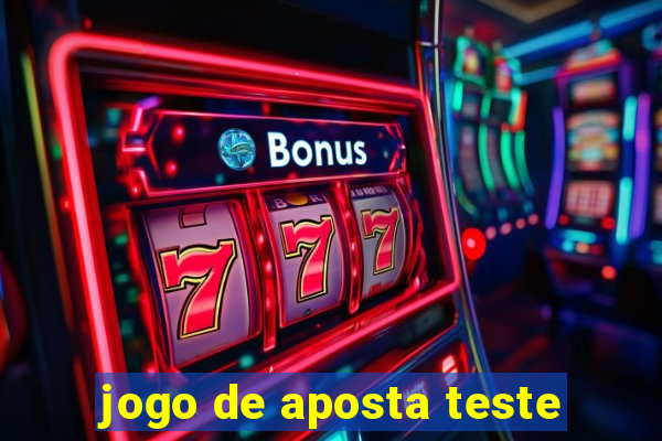 jogo de aposta teste