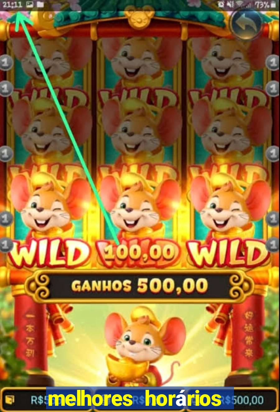 melhores horários para ganhar no fortune tiger