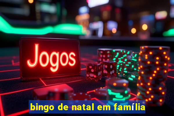 bingo de natal em família