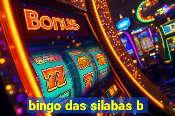 bingo das silabas b