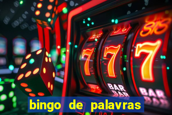 bingo de palavras 3 ano