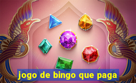 jogo de bingo que paga