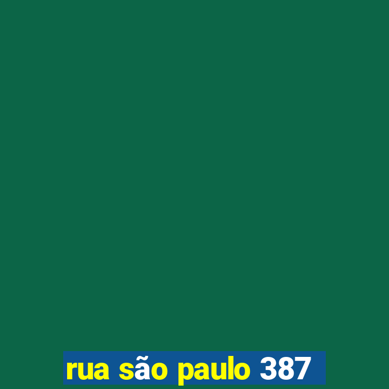 rua são paulo 387