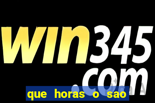 que horas o sao paulo joga hoje