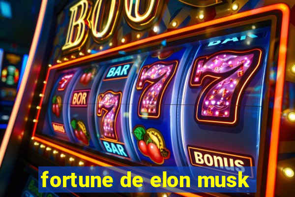 fortune de elon musk