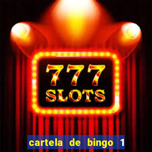 cartela de bingo 1 a 50