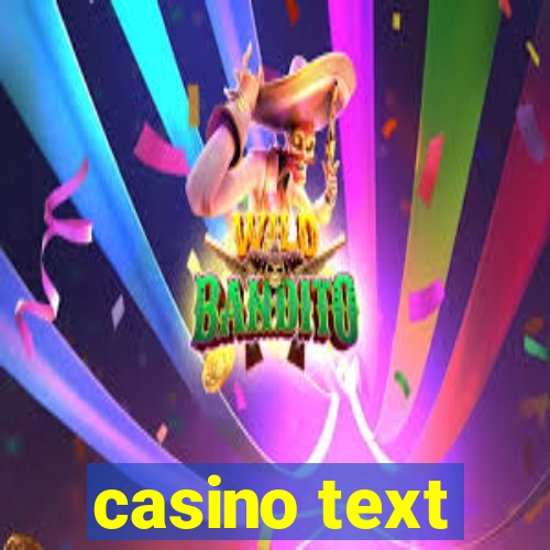 casino text