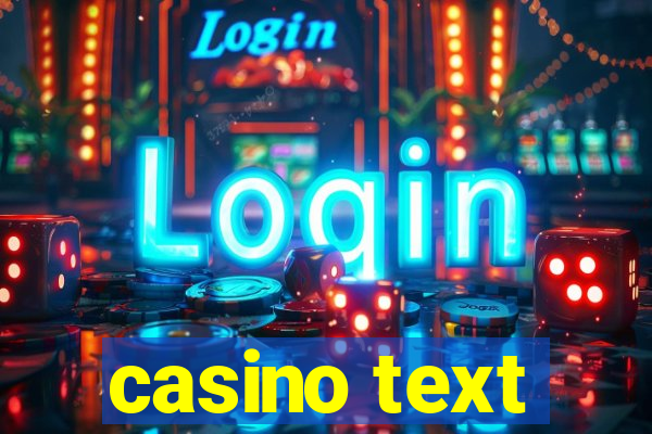 casino text