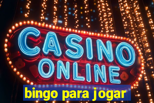 bingo para jogar