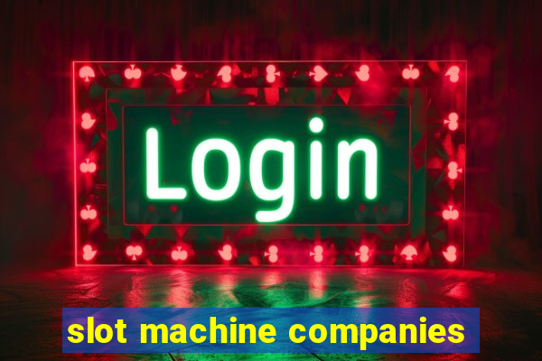 slot machine companies