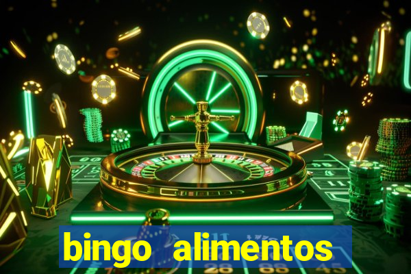 bingo alimentos para imprimir