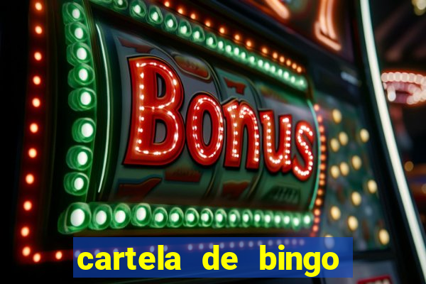 cartela de bingo para cha revela??o