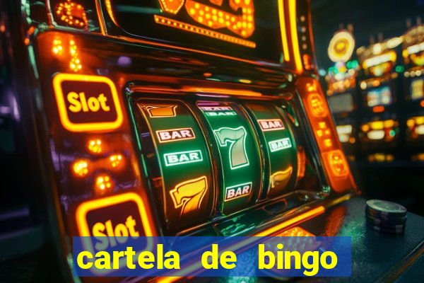 cartela de bingo para cha revela??o