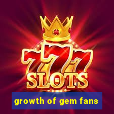 growth of gem fans