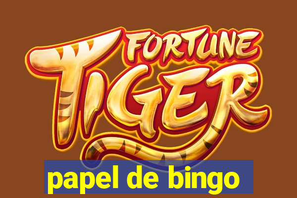 papel de bingo