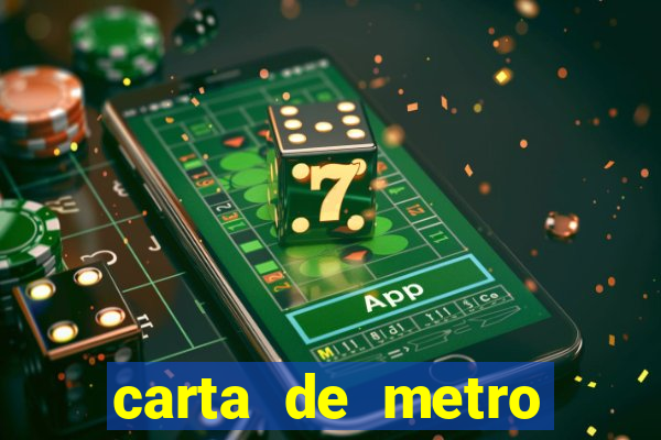 carta de metro para namorado