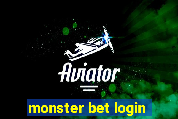 monster bet login