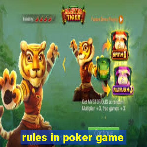 rules in poker game