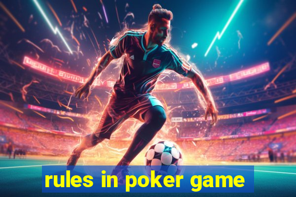 rules in poker game