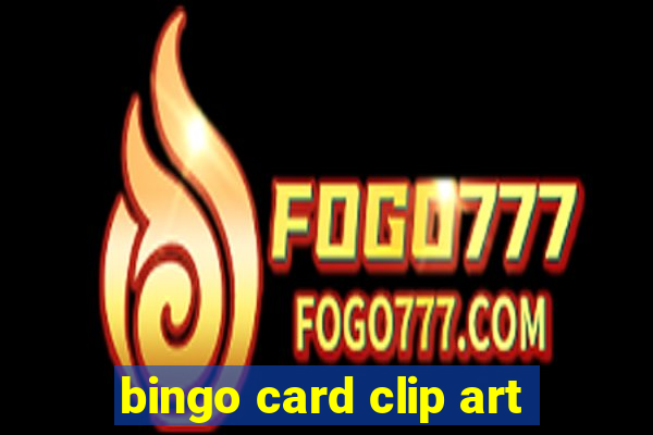 bingo card clip art