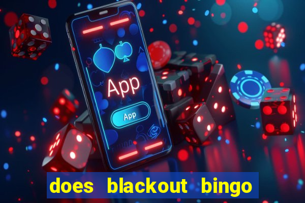 does blackout bingo really pay