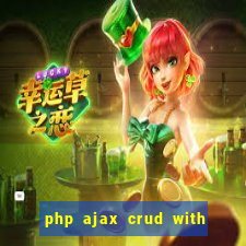 php ajax crud with datatables and bootstrap modals