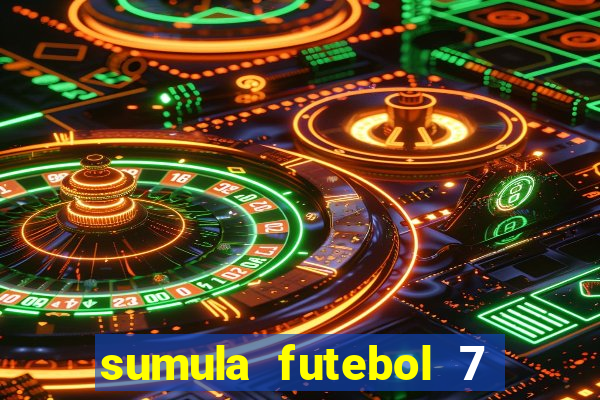 sumula futebol 7 society excel