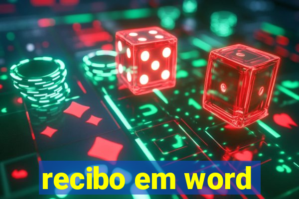 recibo em word