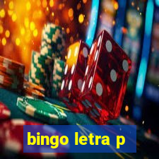 bingo letra p