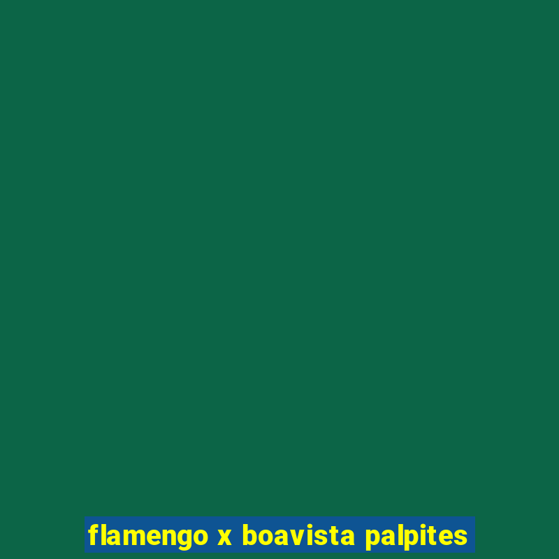 flamengo x boavista palpites