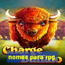 nomes para rpg