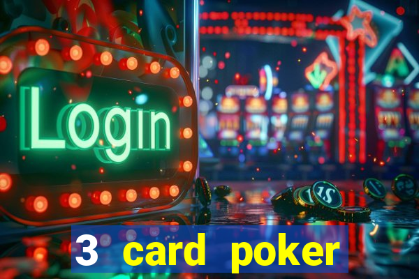 3 card poker casino game