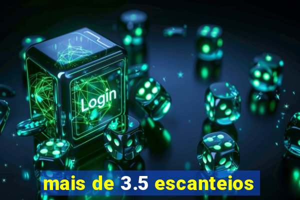 mais de 3.5 escanteios