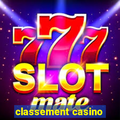 classement casino