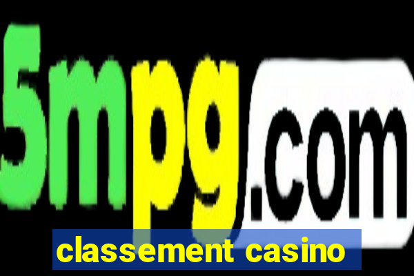 classement casino