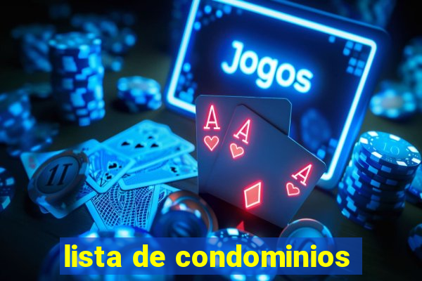 lista de condominios