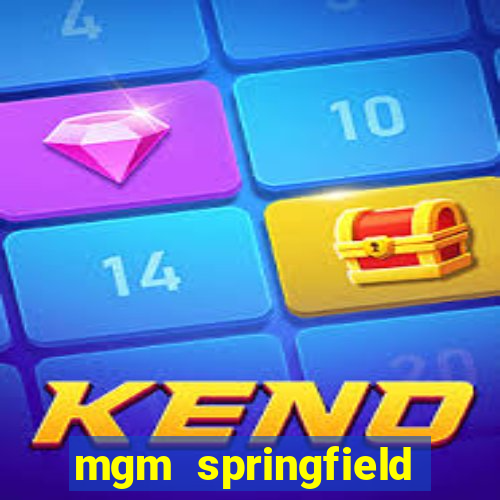 mgm springfield slot payout percentage