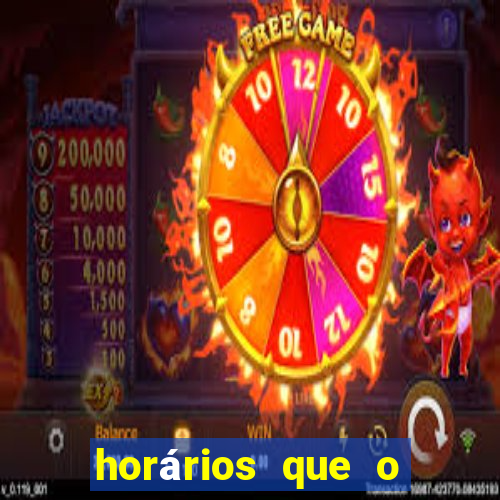 horários que o fortune dragon paga