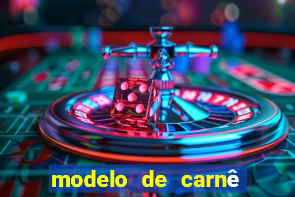 modelo de carnê de pagamento word