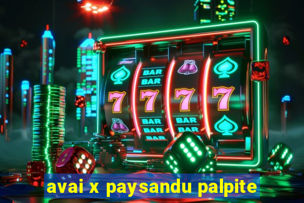 avai x paysandu palpite