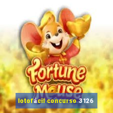 lotofácil concurso 3126