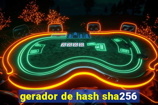 gerador de hash sha256