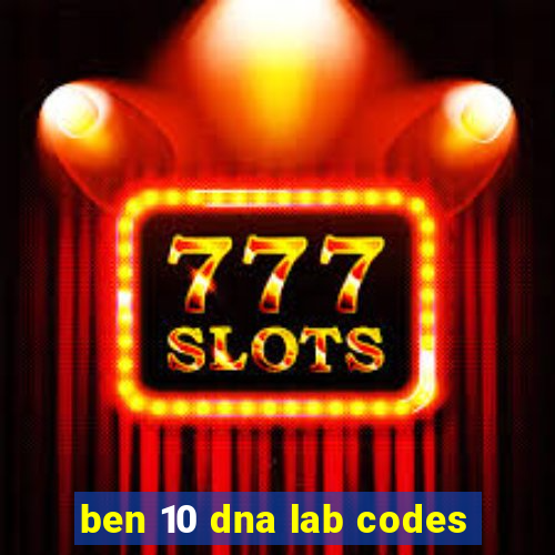 ben 10 dna lab codes