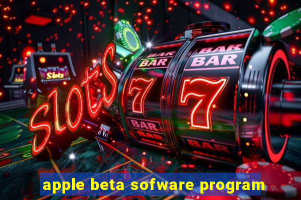 apple beta sofware program