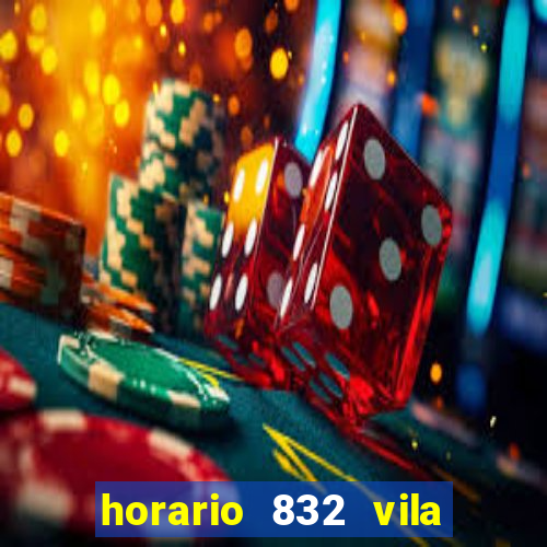 horario 832 vila nova de colares