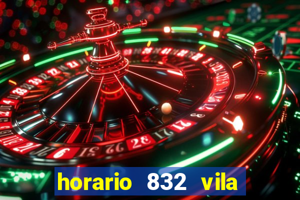 horario 832 vila nova de colares