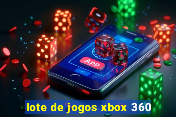 lote de jogos xbox 360