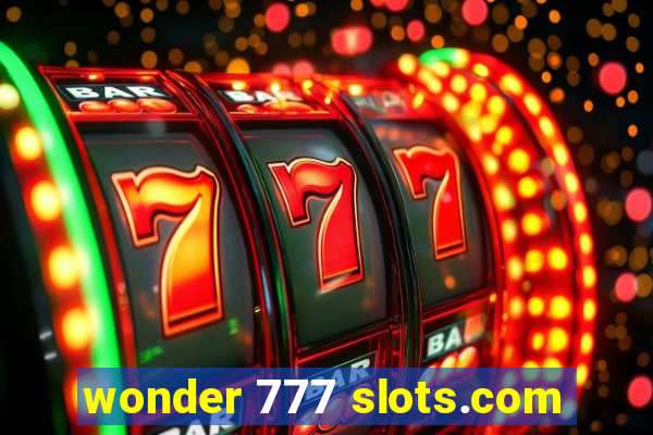 wonder 777 slots.com