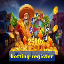 betting register