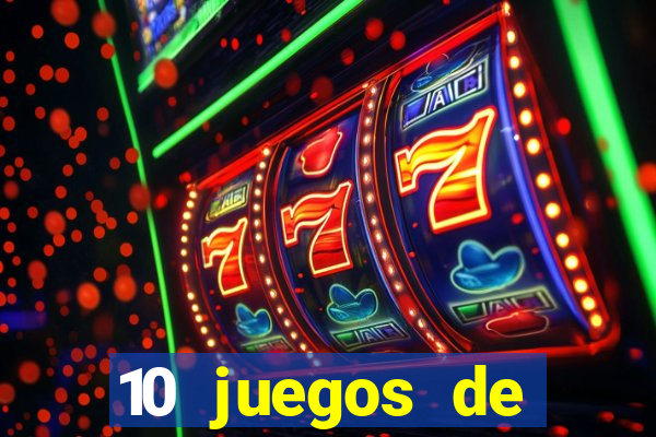 10 juegos de casino nombres